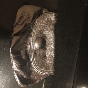 J Crew silver clutch